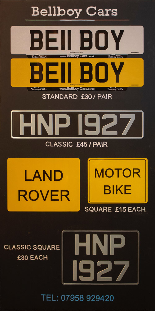 Number Plates